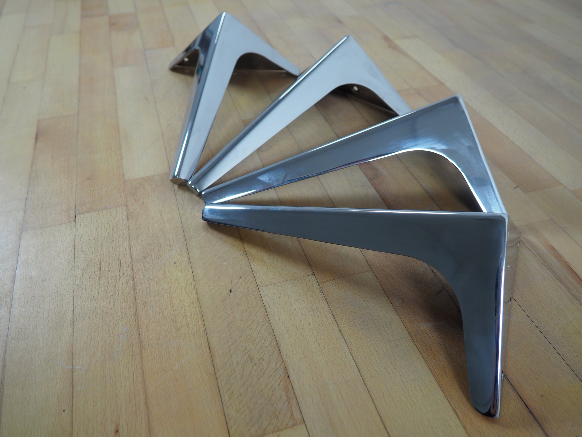 10'' Wings Stainless Steel Furniture Legs Set ( 4)