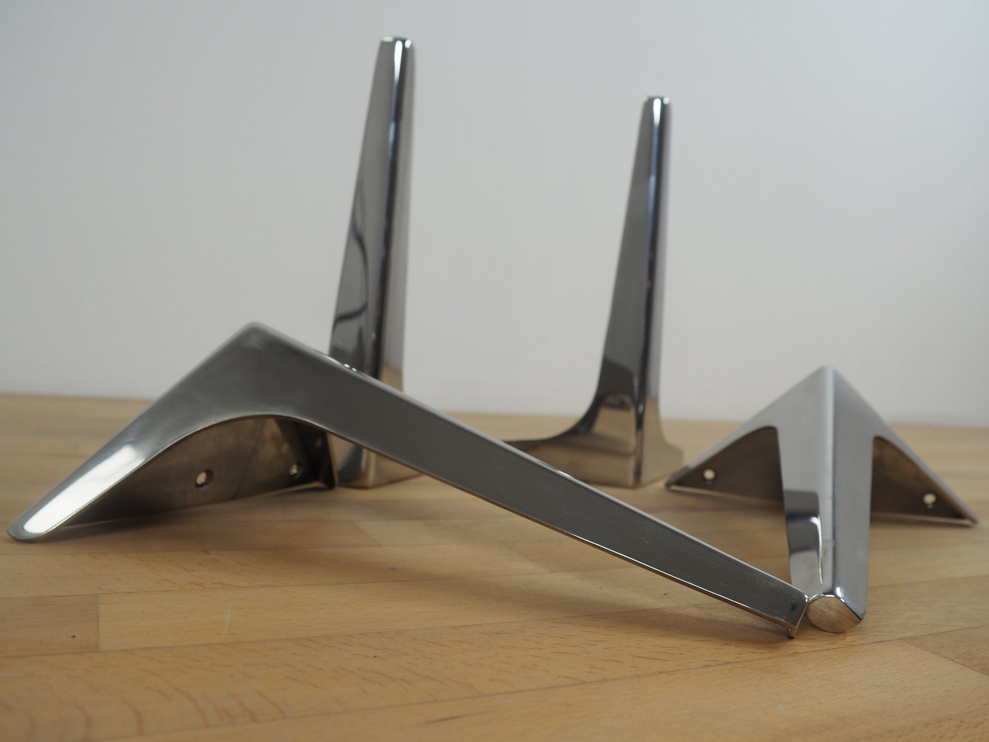 10'' Wings Stainless Steel Furniture Legs Set ( 4)