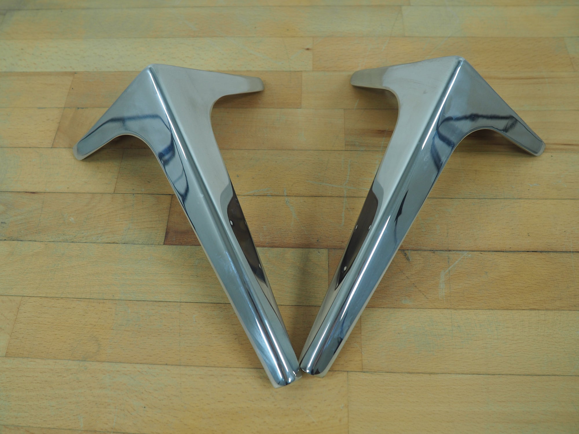 10'' Wings Stainless Steel Furniture Legs Set ( 4)