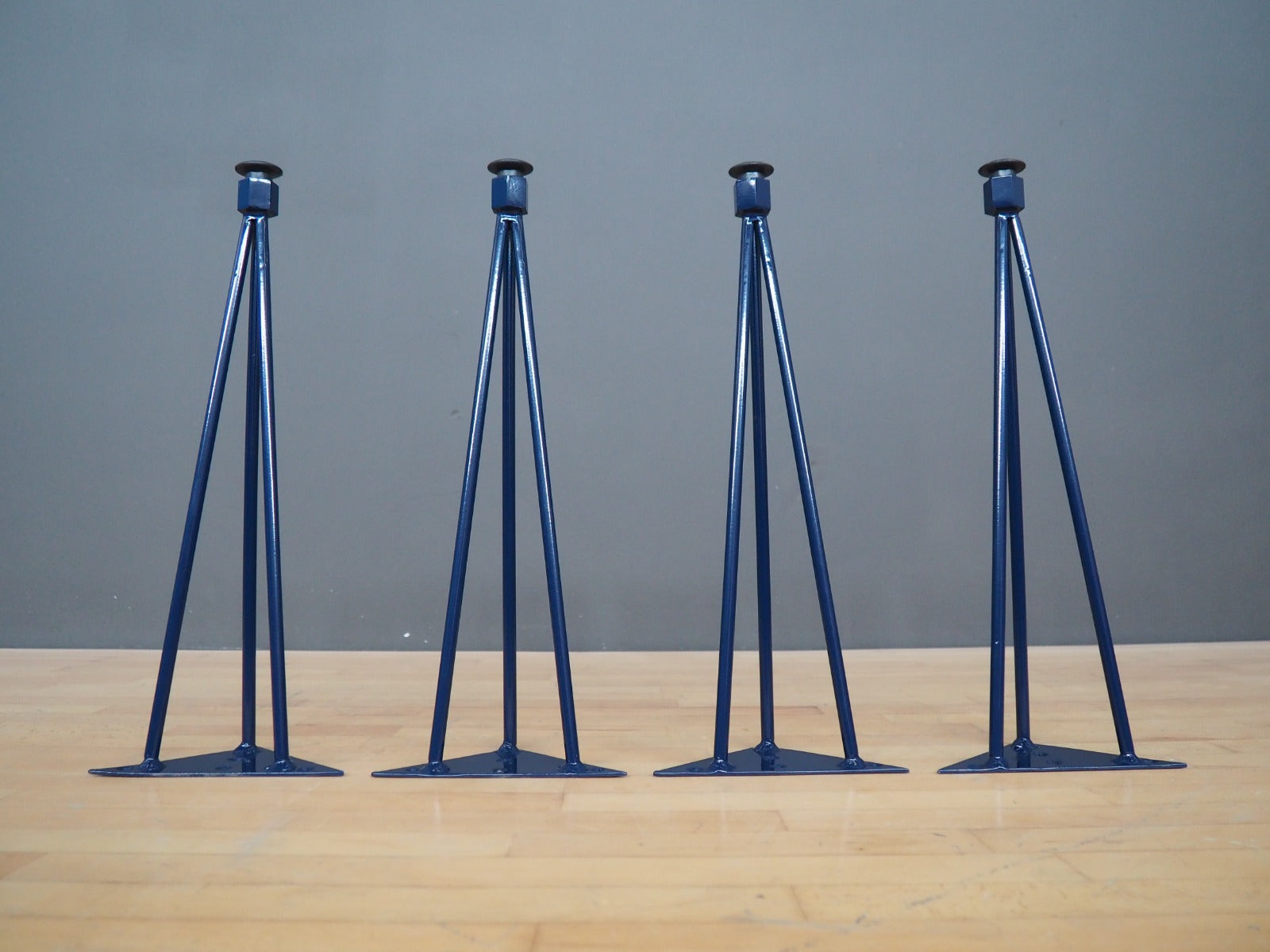 16" 3  Pin Nuts Hairpin Table Legs, Height 12" 16" Set(4)