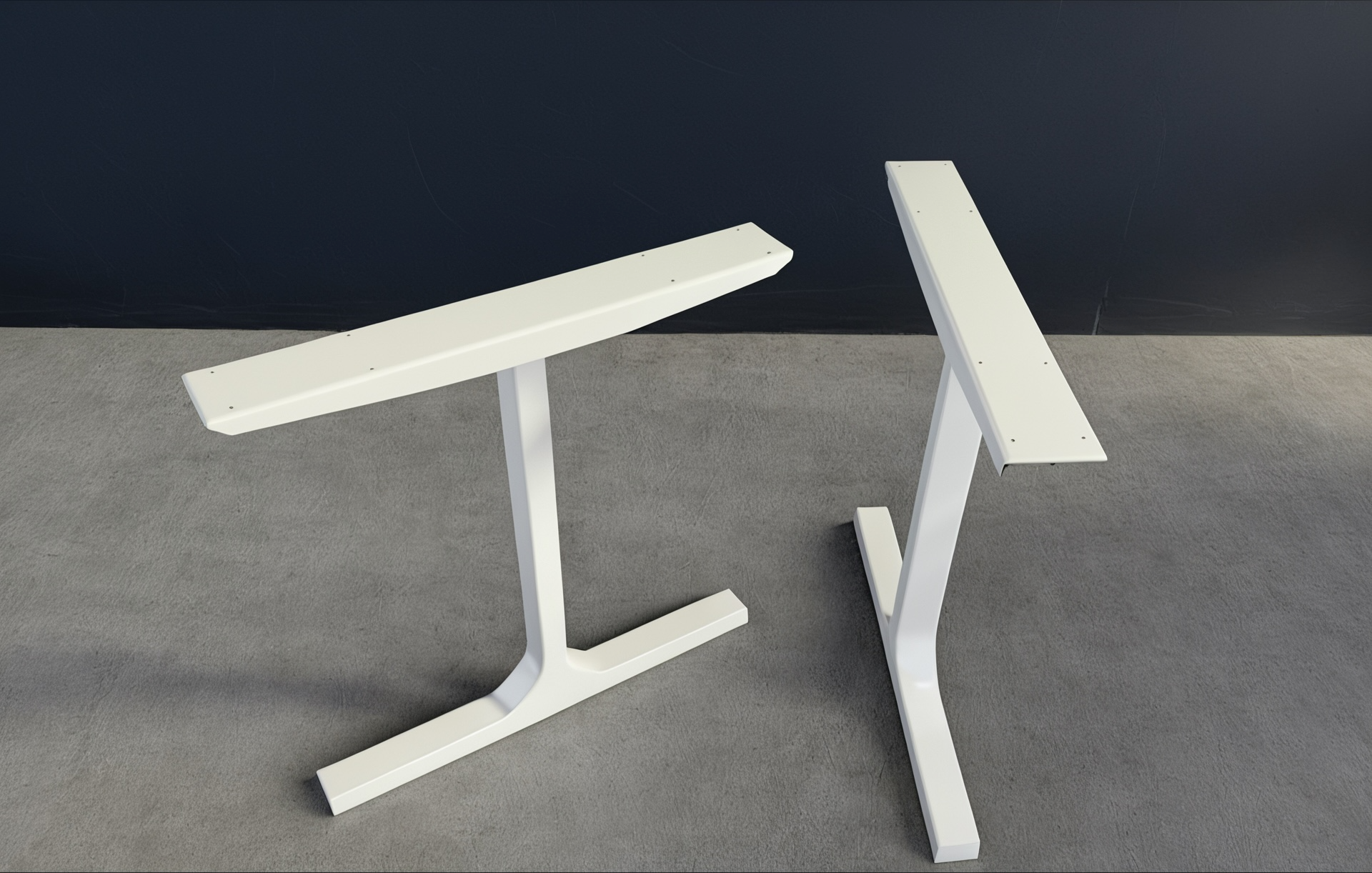 28" Besik Single Bar Table Legs, 28" Width Base | Set (2)