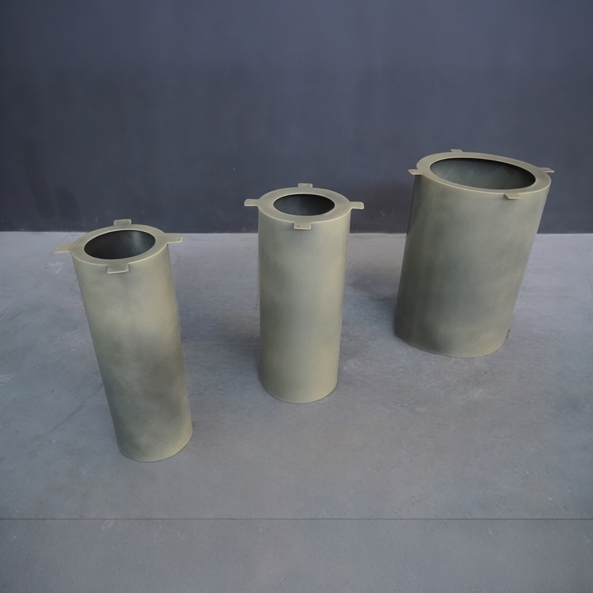 Custom Steel Drum Table Base | Modern Industrial Design | Table Base Cylinder