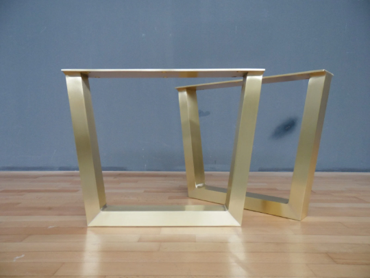 Brass Table Legs| Coffee Table Legs | Bench Legs | Furniture Legs | 16” Trapezoid 20'' Widht  Table Legs