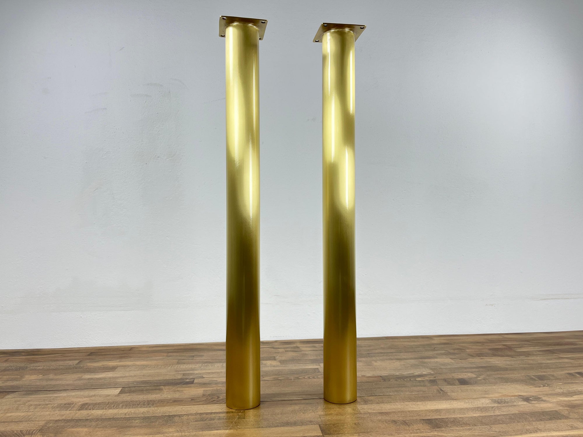 Round Brass Legs For Kitchen Island or Cabinet Posts