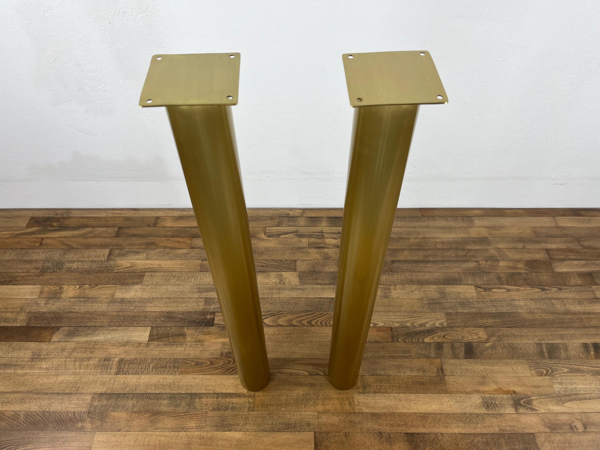Round Brass Legs For Kitchen Island or Cabinet Posts