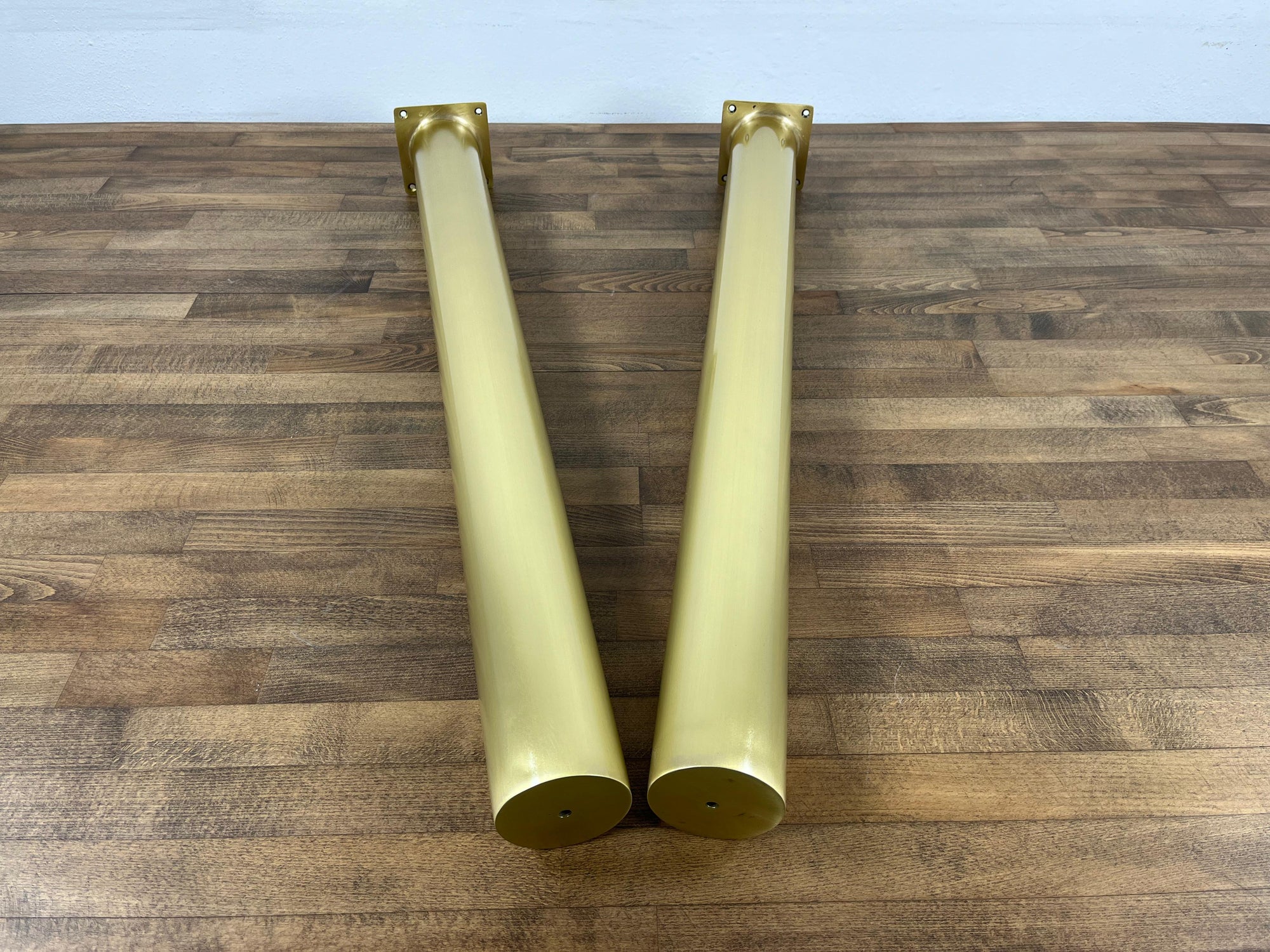 Round Brass Legs For Kitchen Island or Cabinet Posts
