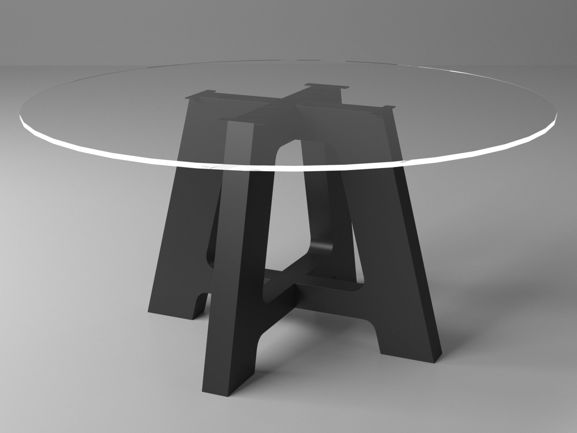 Round Metal Table Base For Heavy Table Tops | KALE