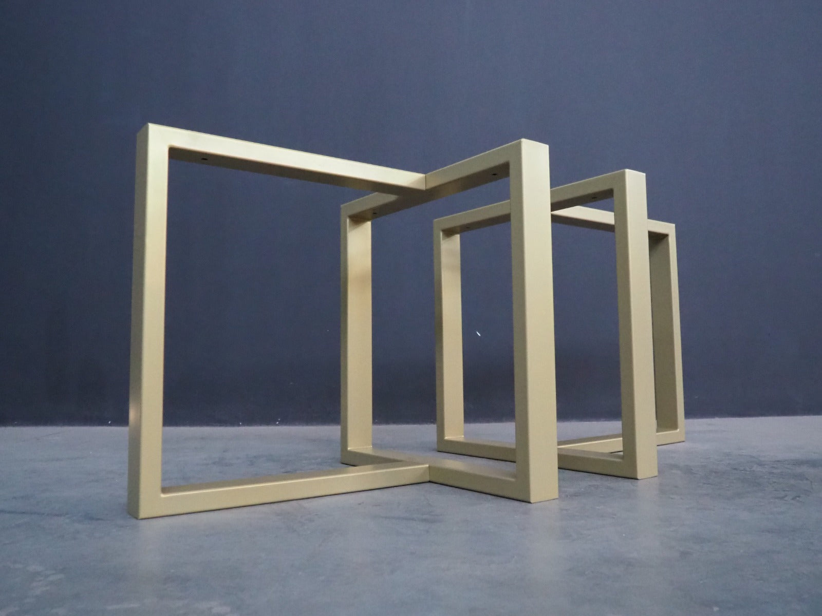 Metal Trestle Table Legs For Heavy Wood Table Tops , 28” H 28” Widht 25” Ext Set (2)
