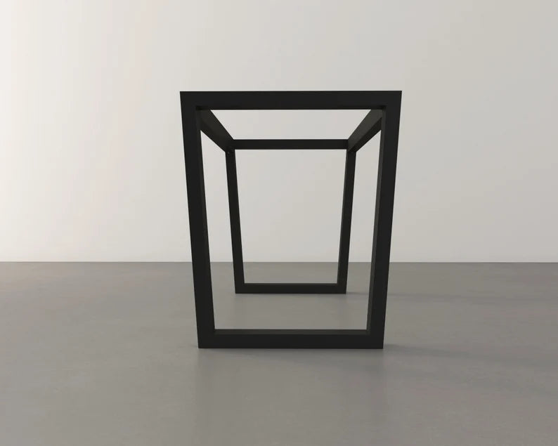 Trapezoid Frame Metal Dining Table Base , 28" H X 24" W x 52" L | TAPER 2452