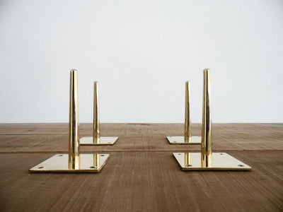 10" Bitlis - Tapered Brass Table Legs,DIY Table,DIY Coffee table legs,,brass furniture feet