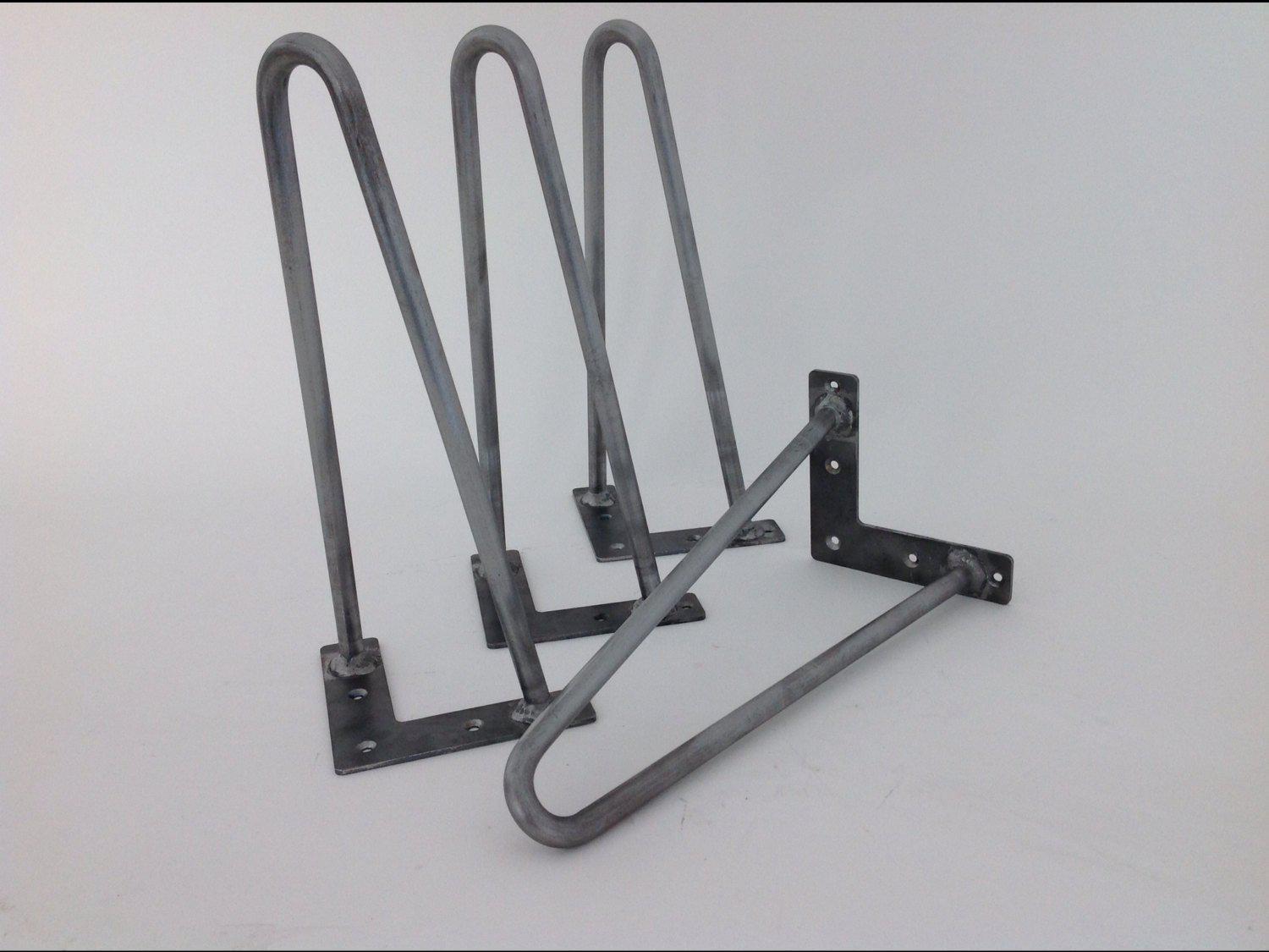 10" Hairpin Legs,rod 12 Mm, Height 4" - 11"set(4)