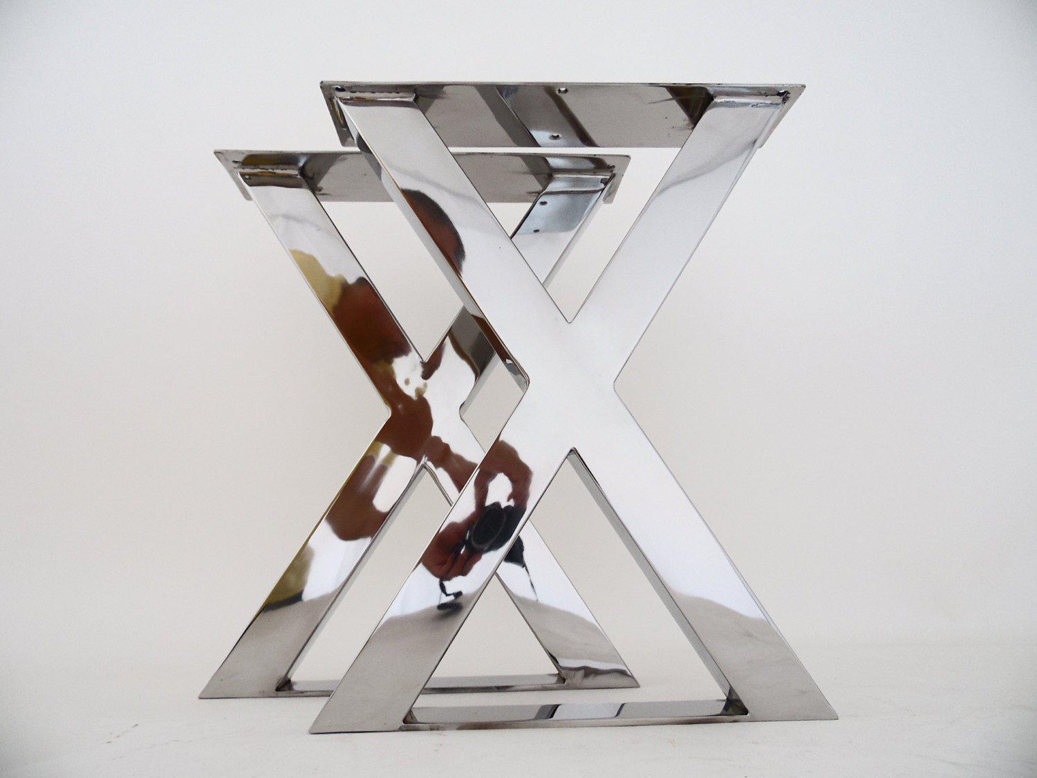 Ottoman legs in stainless steel