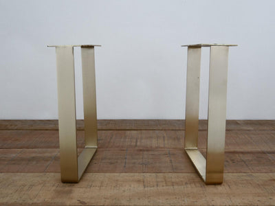 flat brass table legs