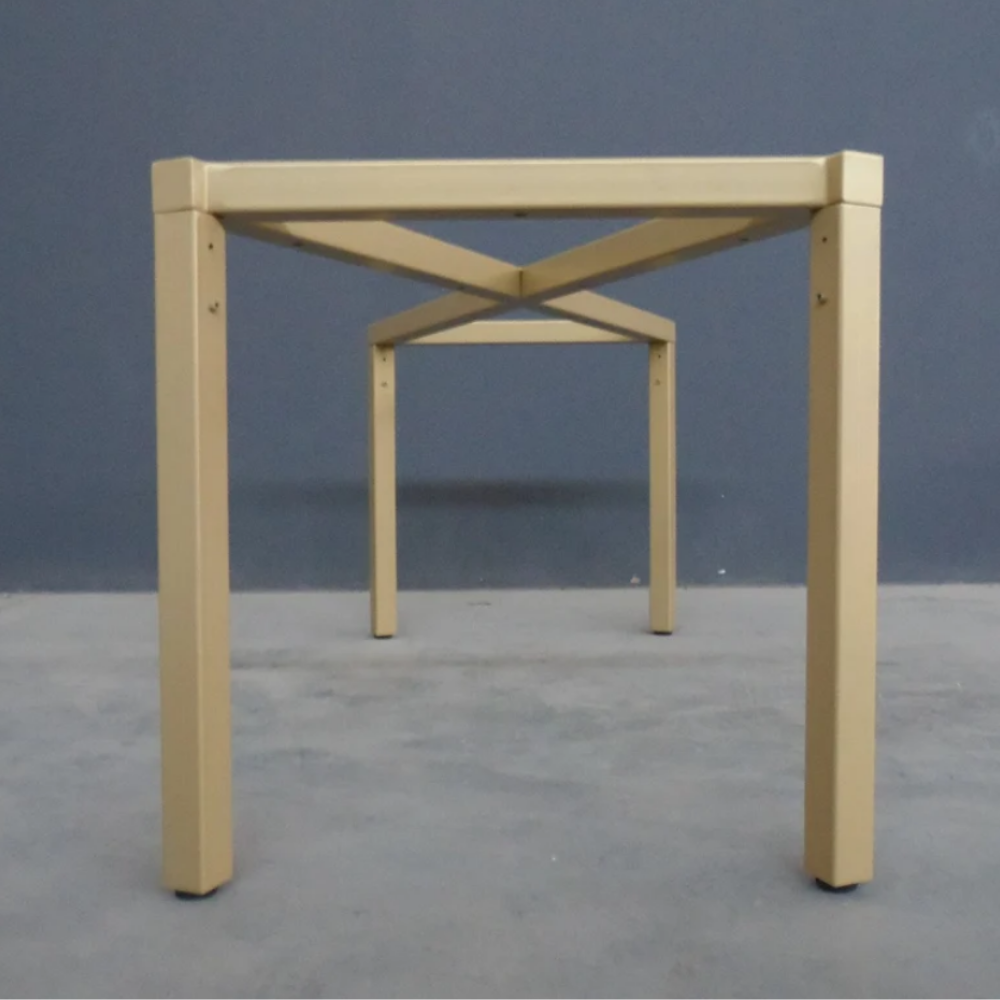 28"H x24"W x52” Metal Dining Table Base, KIRIM Table Base, Height 25” - 30”