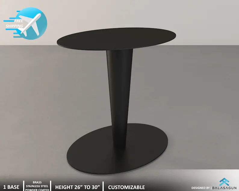 pval table pedestal for oval tables