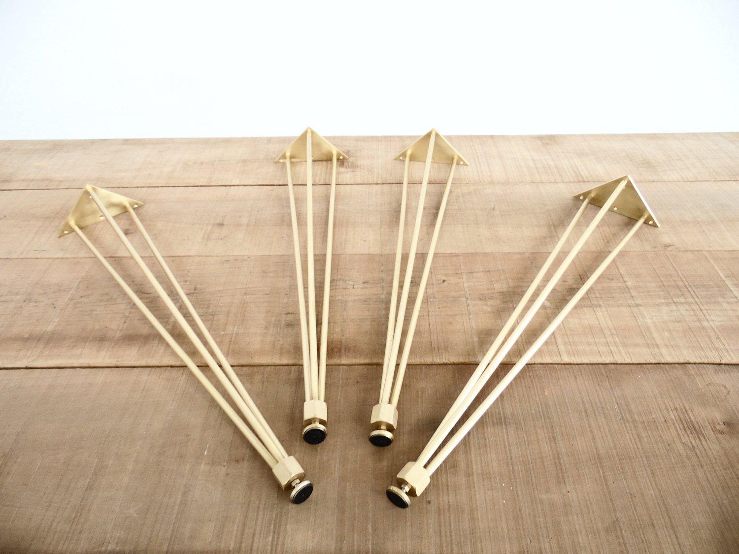 brass legs table