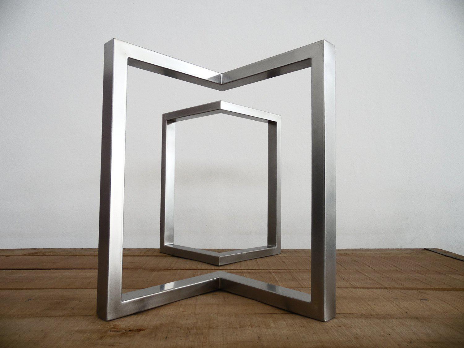 28" H X 24" W Bracket Table Legs,  Height 26" - 32" Set(2)