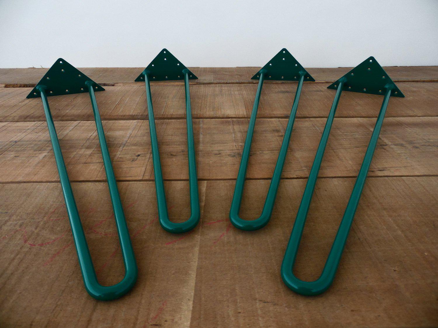 28" Hairpin Table Legs, Rod 12mm, Height 26" To 32" Set(4)