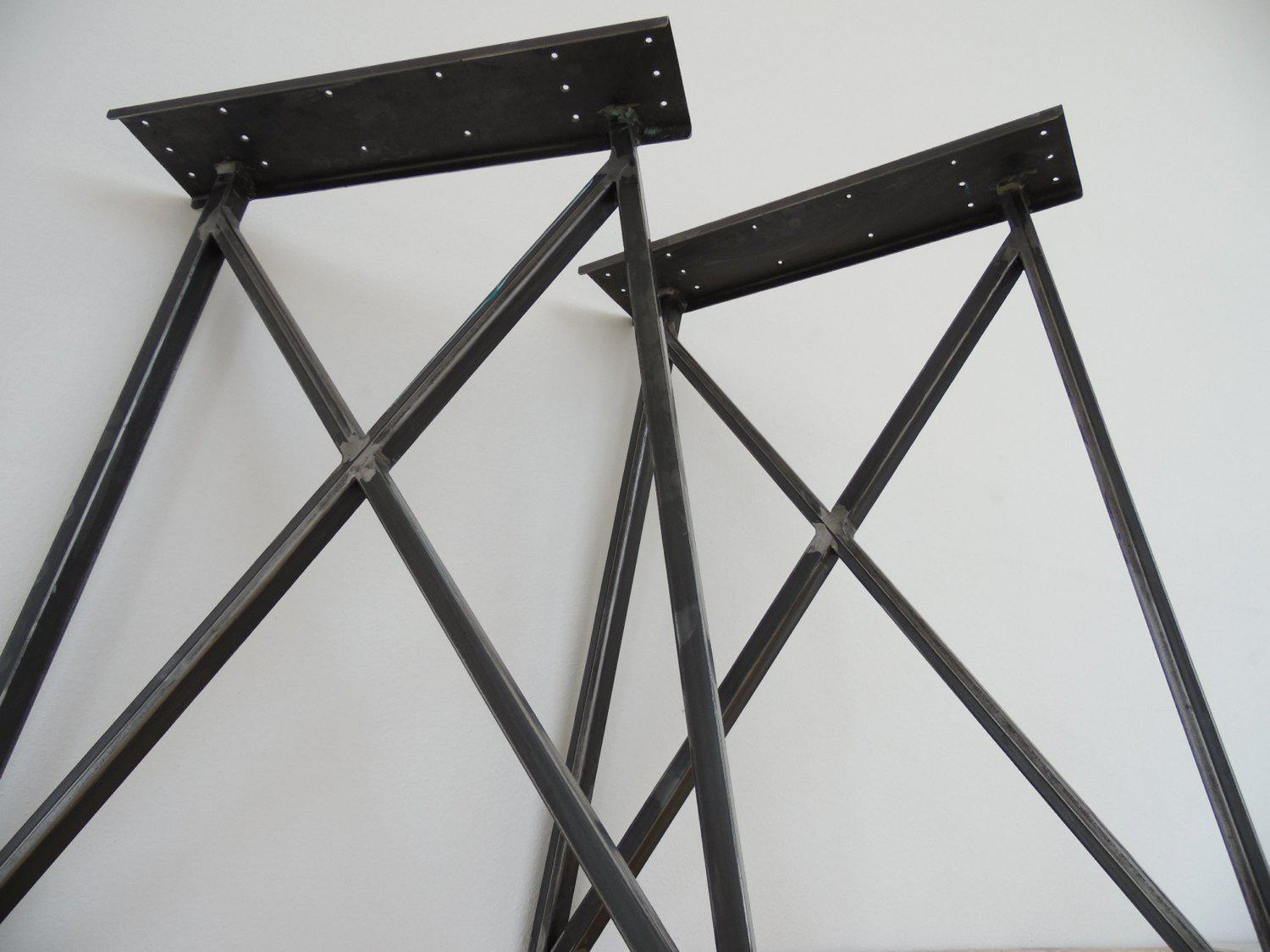 28" Table Legs, Butterfly Frame Table Legs,height 26" - 32" Set(2)