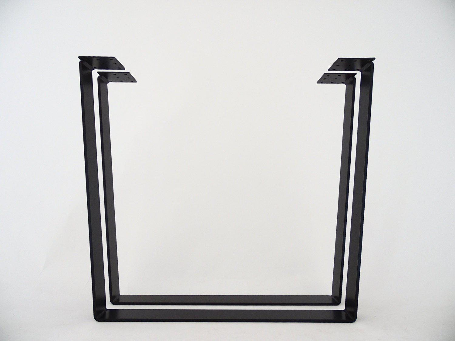 28" Table Legs, Flat Steel Trapezoid Table Legs,28" Base Width. Set(2)