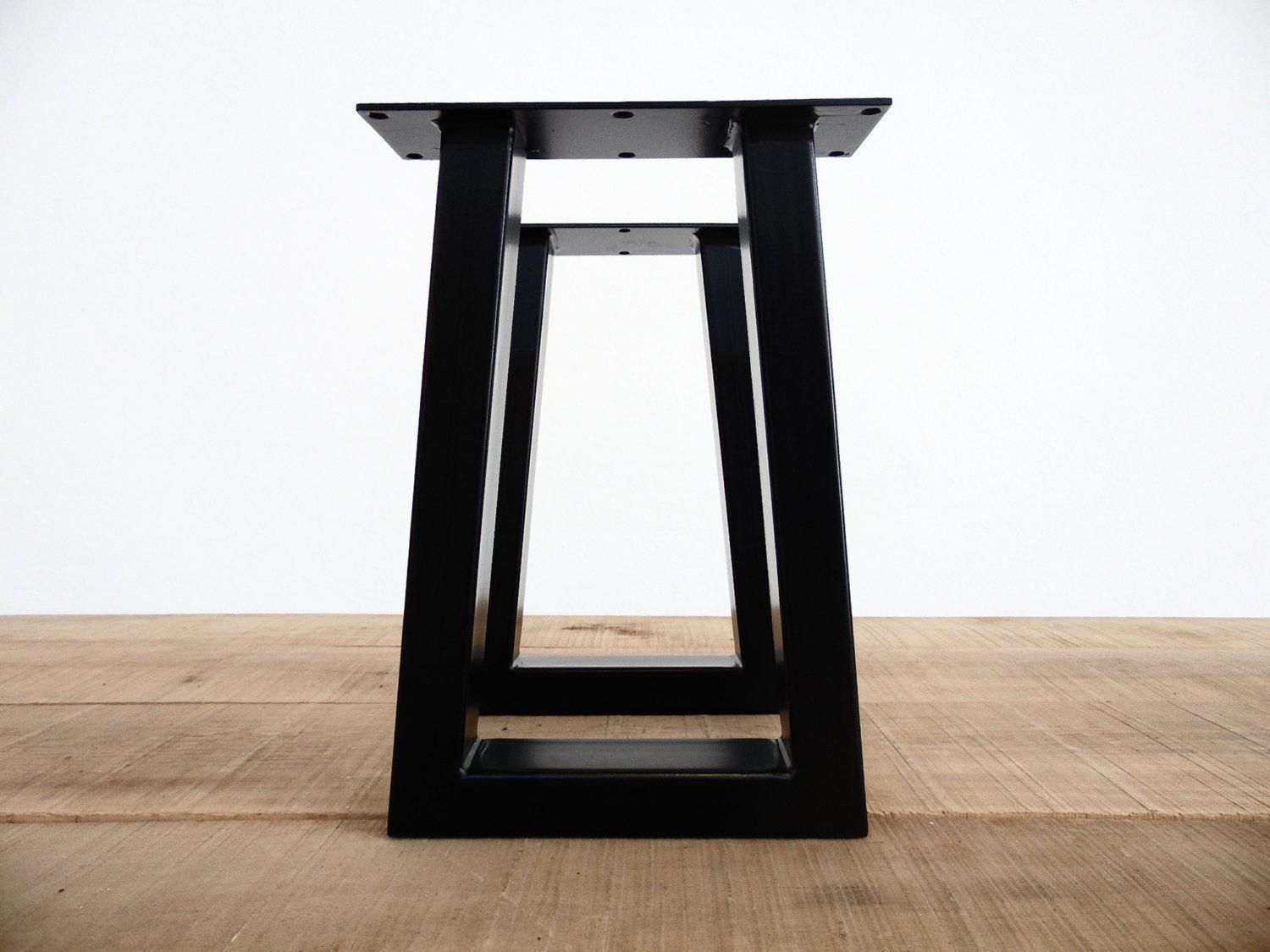 Desk trapezoid  table legs steel