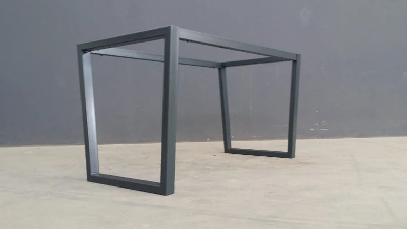 Trapezoid Frame Metal Dining Table Base , 28" H X 24" W x 52" L | TAPER 2452