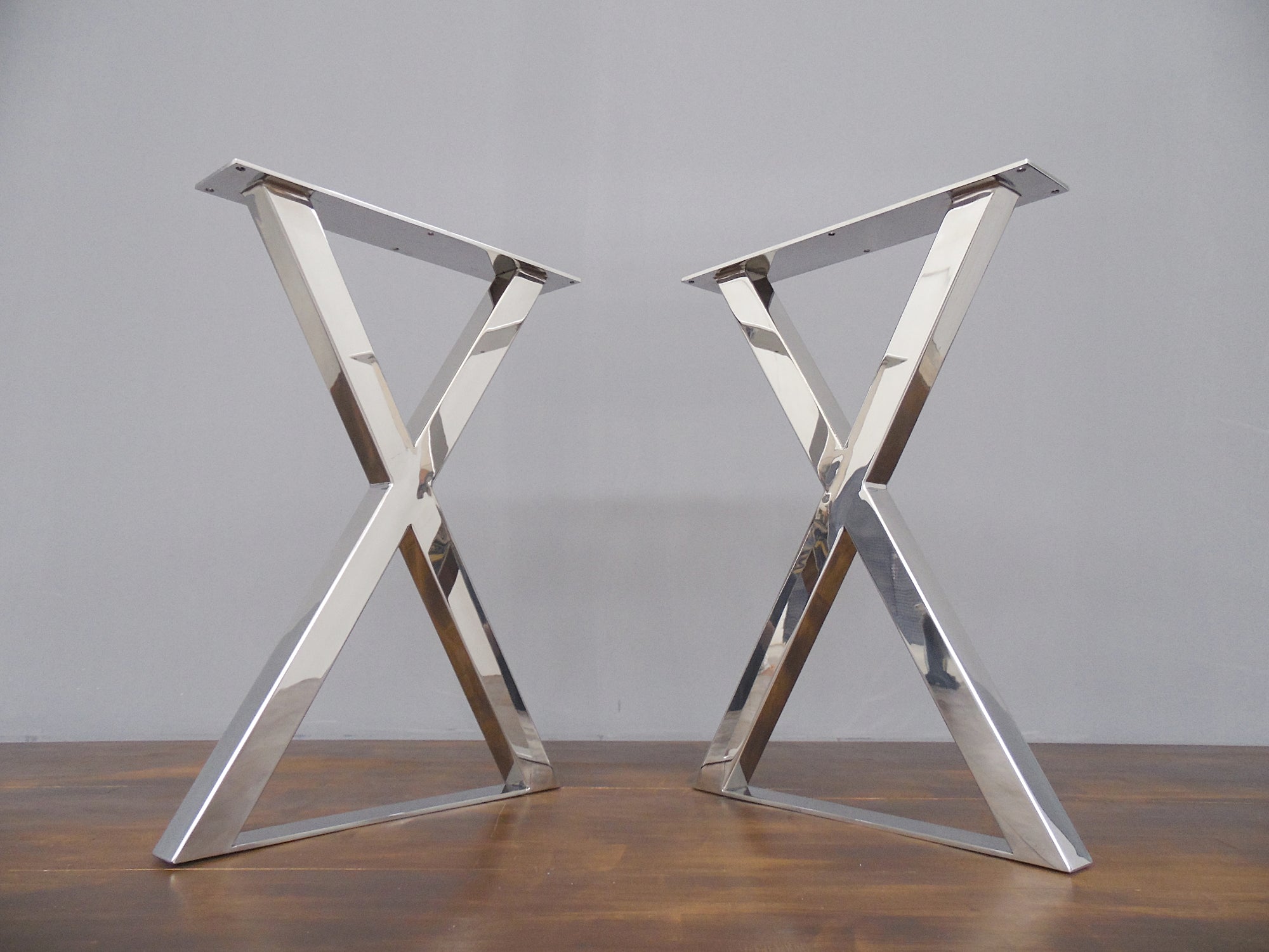 28" H X 20"w  X Frame Table Legs, Stainless Steel Set(2)