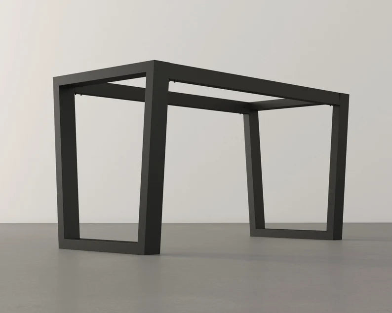 Trapezoid Frame Metal Dining Table Base , 28" H X 24" W x 52" L | TAPER 2452