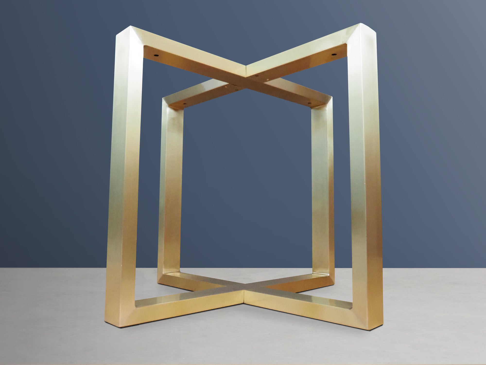 brass dining table base for  marble top