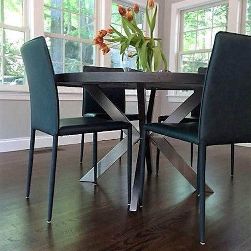 28" Tug 28" Round Stainless Steel Dining Table Base