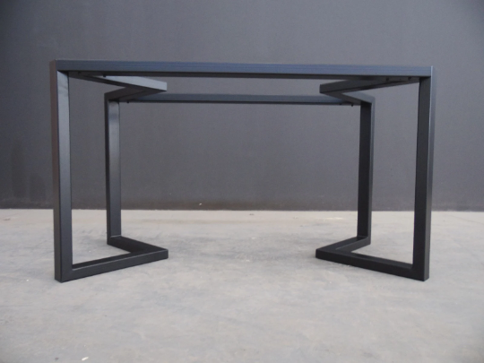 28 " H x 24” W x 52” L  Bracket Steel  Table Base