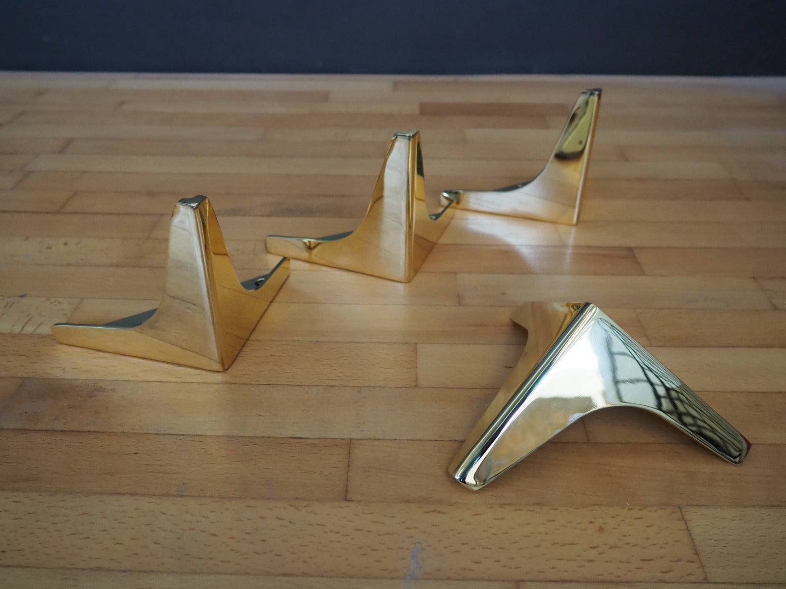 8" Wings Brass Sofa Legs,Brass Furniture Legs | Customizable  (Height 5"to  11")| Set(4)