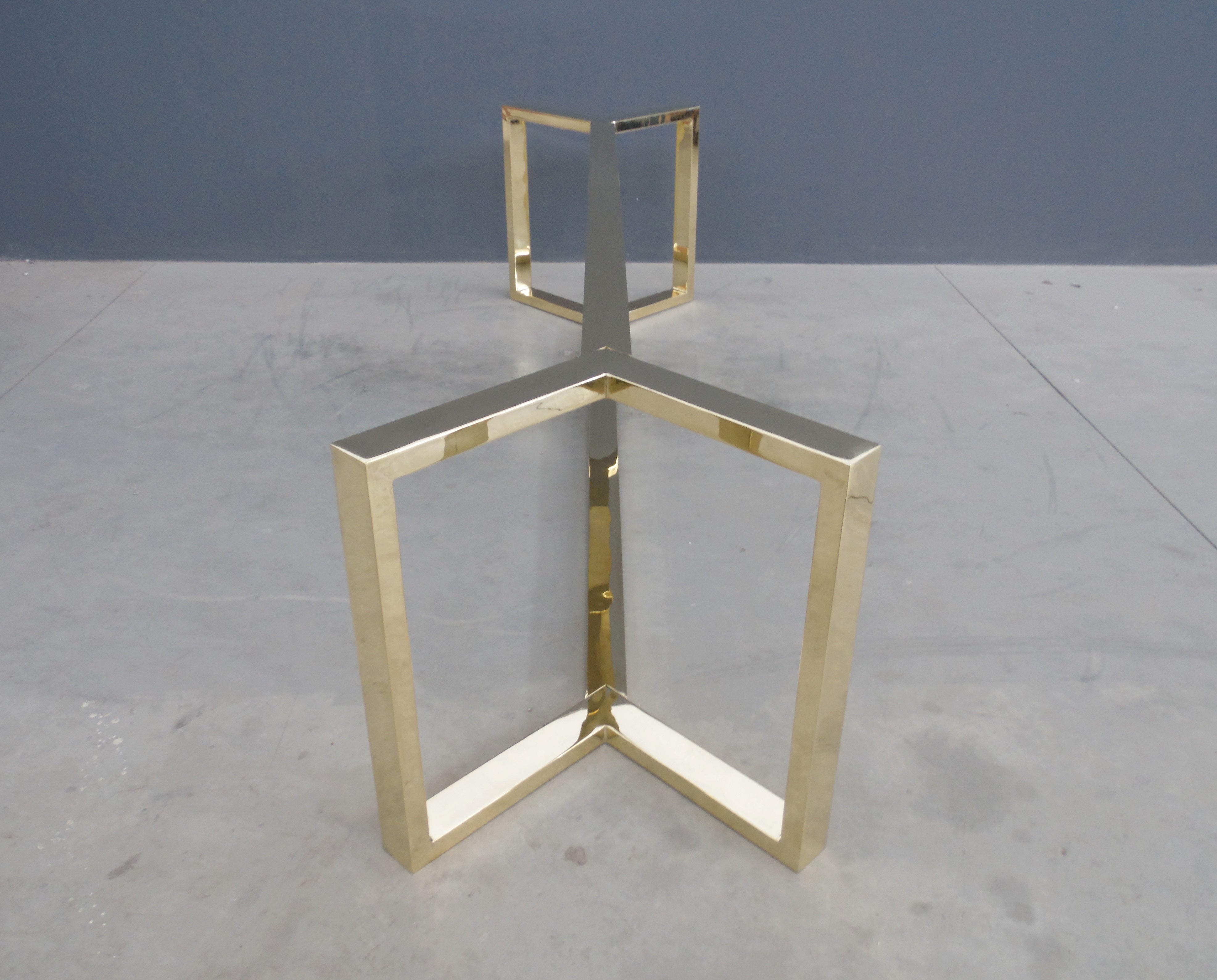 brass table base for dining table