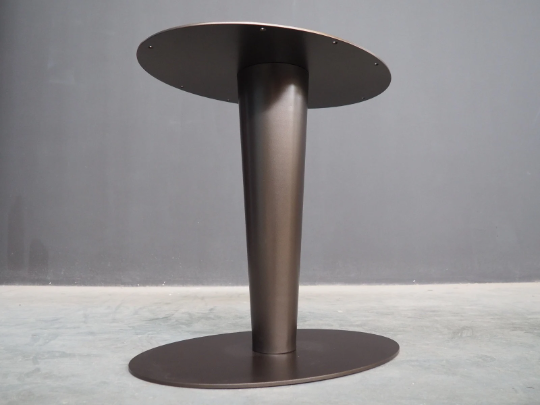 Steel Table Base , 28 Oval Table Pedestal , TULIP by Balasagun