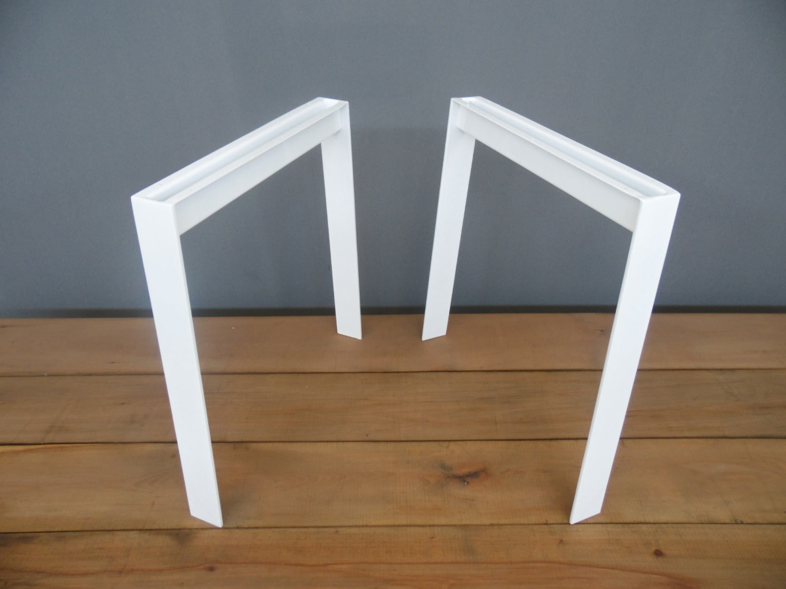 28" Flat Steel B Table Legs,28" Base Width, Set(2)