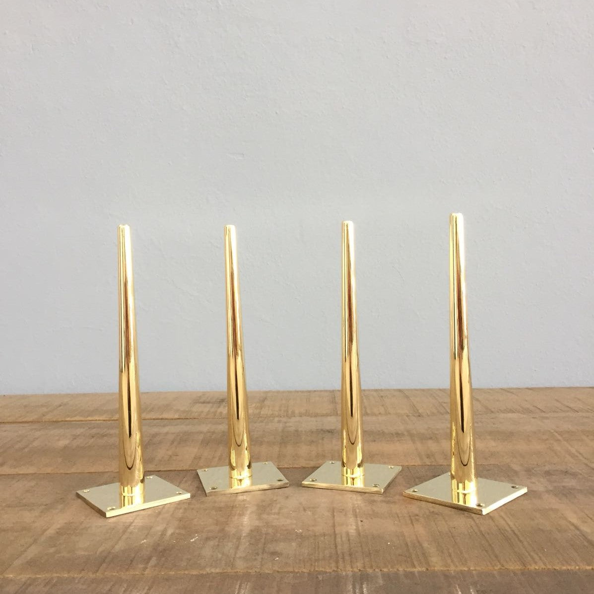 16" Tapered Brass Bitlis Table Legs Height ( 12''-16'')