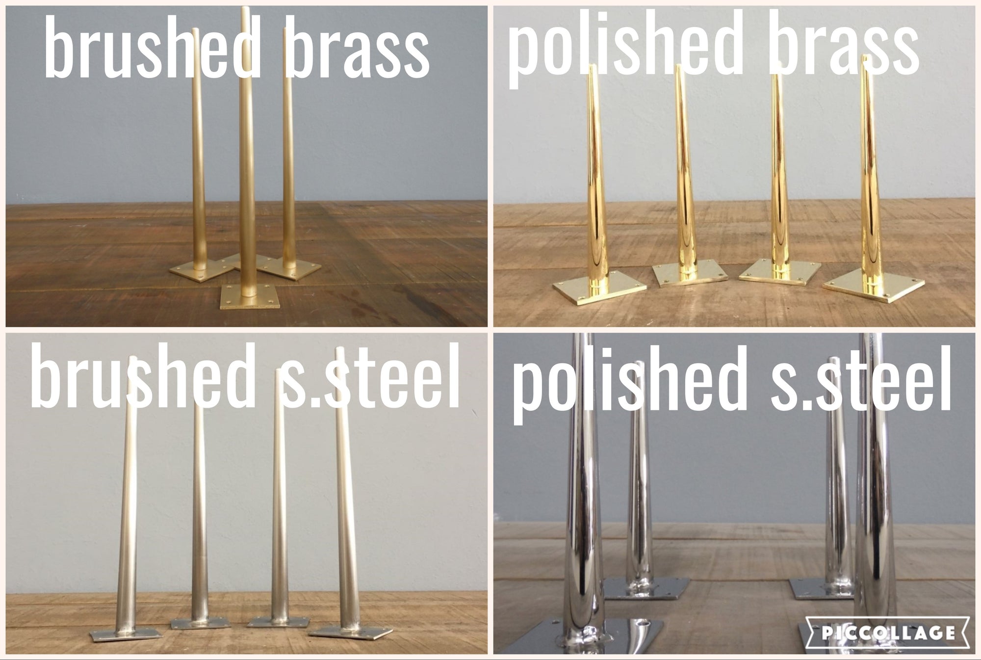 16" BITLIS Tapered Coffee Table Legs Height ( 4''-16'')
