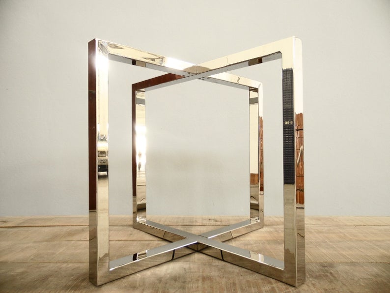 28" H X 28" W Round Table Bases, Stainless Steel, Height 26" 32"