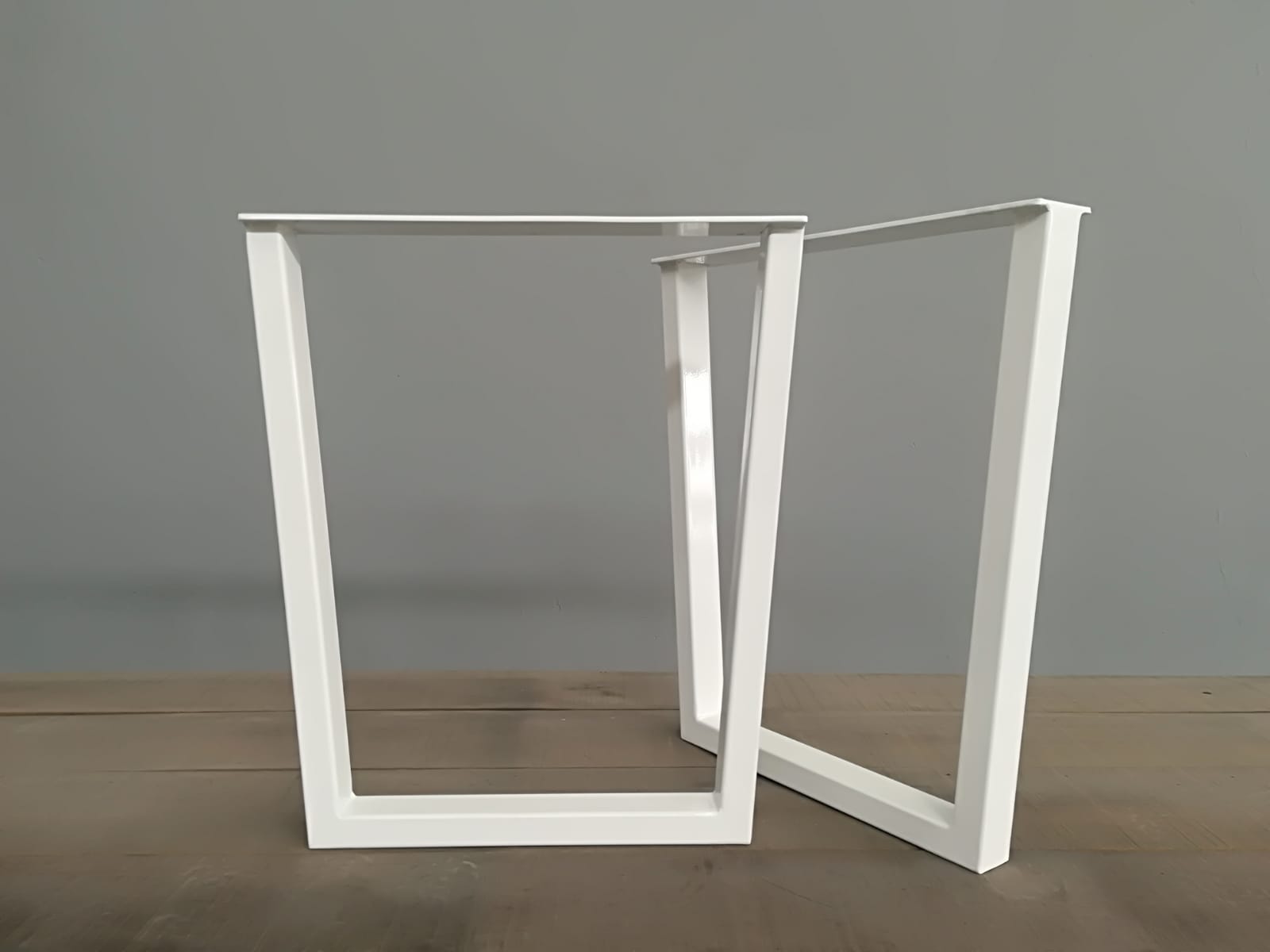 white table legs trapezoid table legs