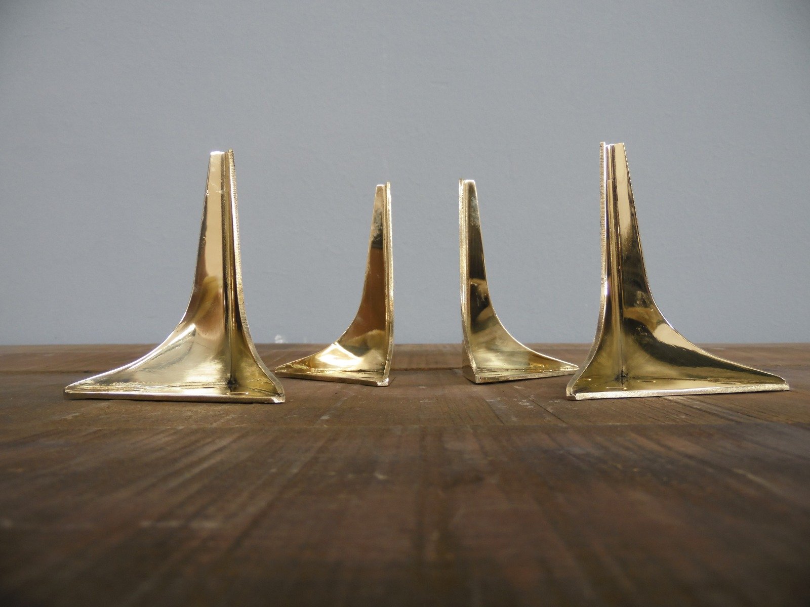 wings brass polished 6 small furniture legs