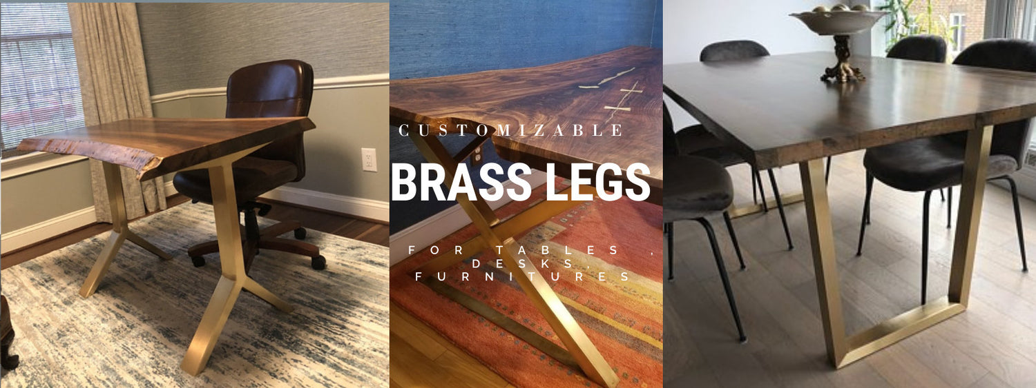 brass table legs
