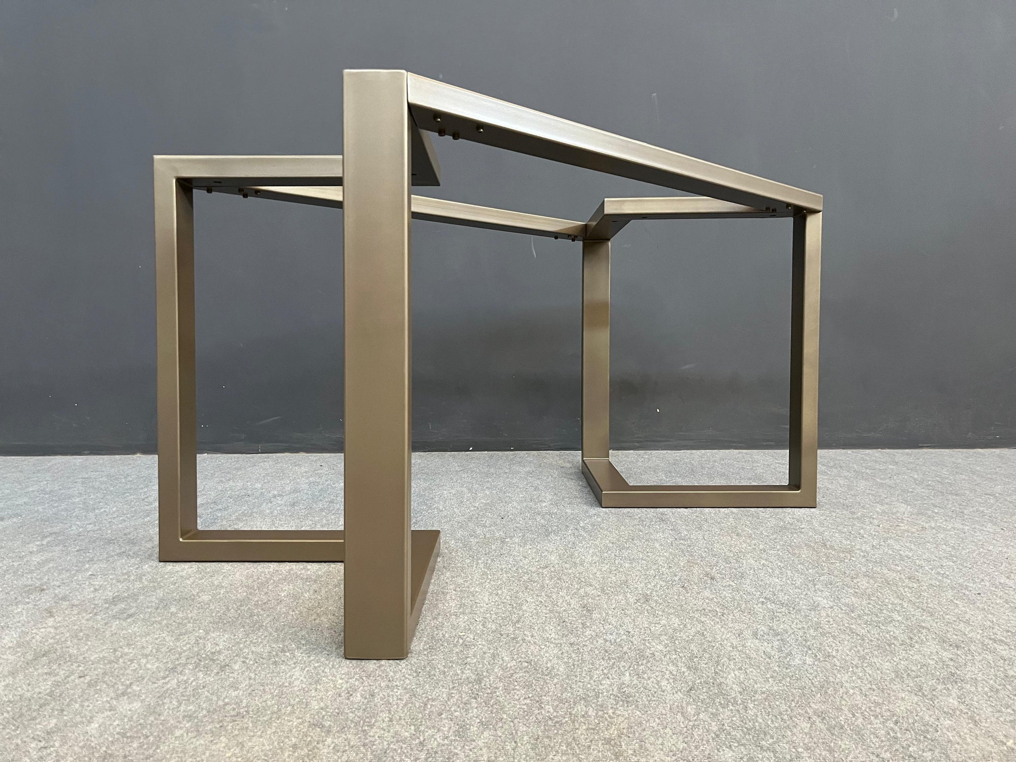 28" H x 28” W x 72” L  Bracket Table Base, Height 26" - 32"