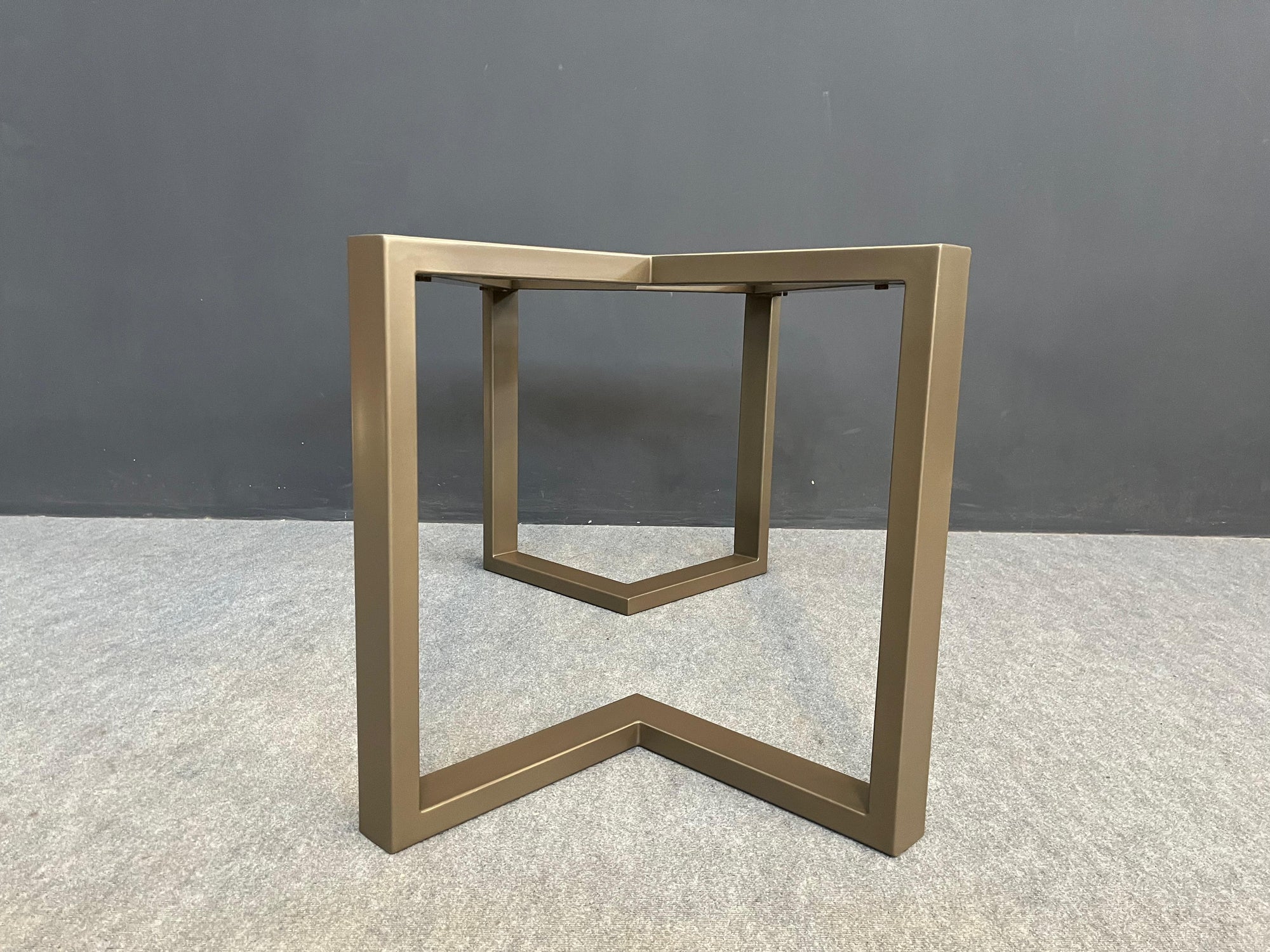 28" H x 28” W x 72” L  Bracket Table Base, Height 26" - 32"