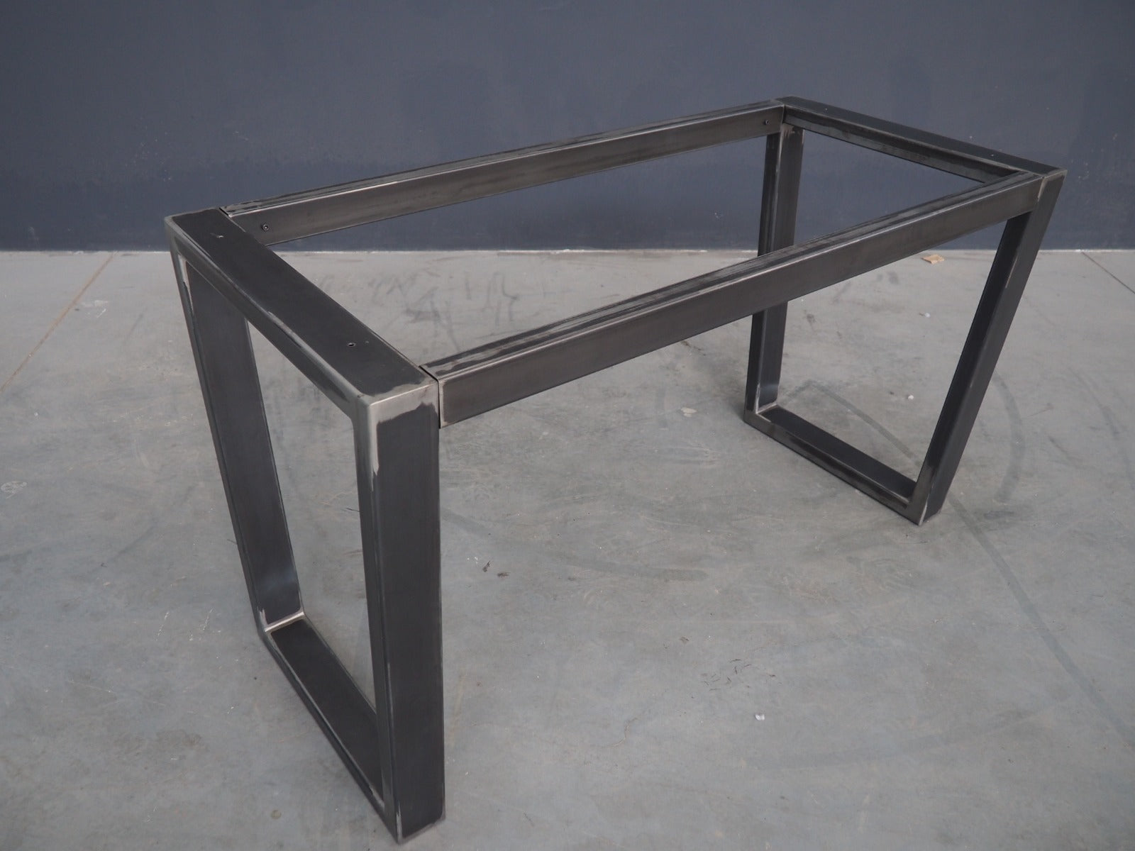 Trapezoid Frame Metal Dining Table Base , 28" H X 24" W x 52" L | TAPER 2452