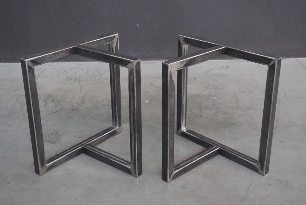 Metal Trestle Table Base , 28" X 28” X 26" Trestle Table Body Set(2)