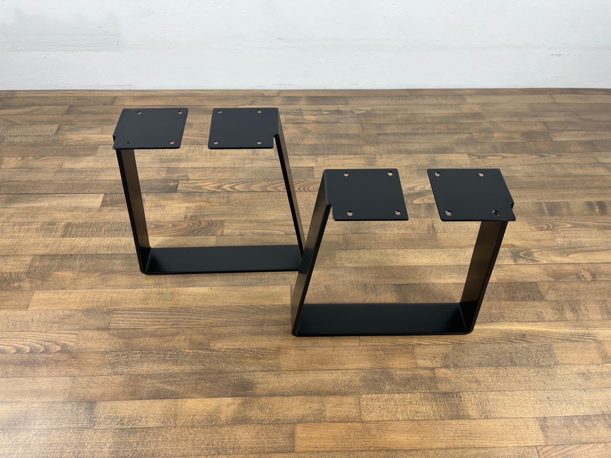 16" Flat Steel Bench Legs, Height 12" 18" Set(2)
