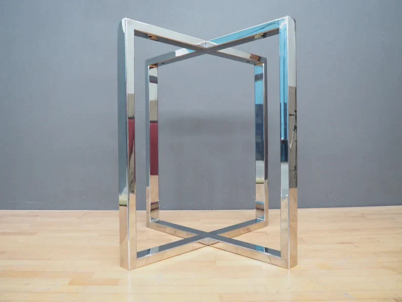 chrome legs for glass table top 