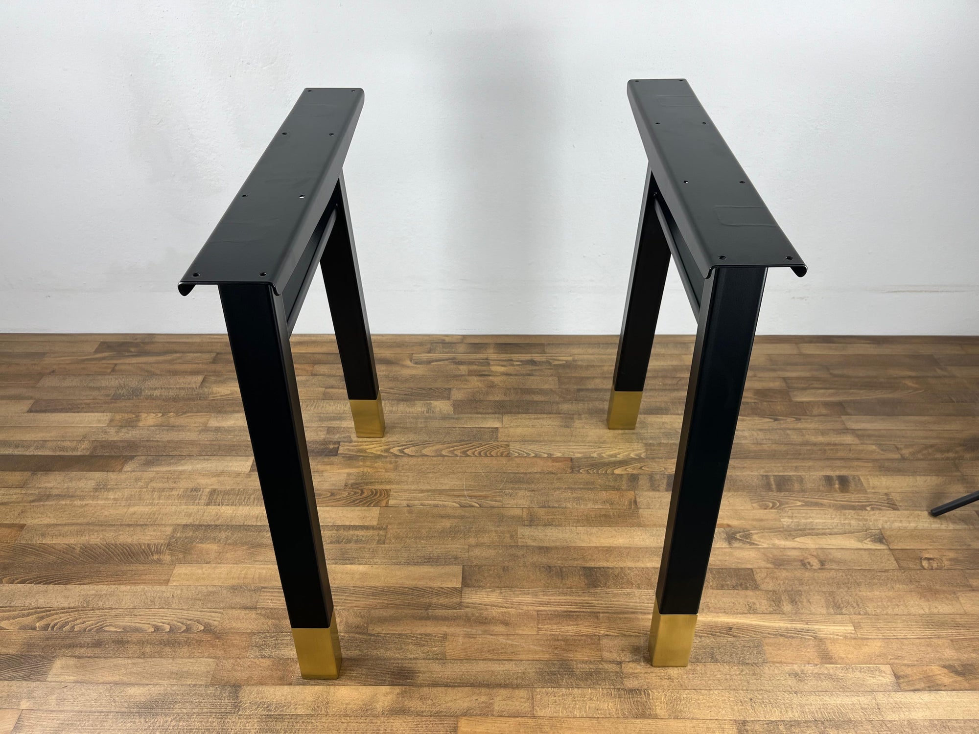 Metal Desk Legs Set ( 2)  |  Kitchen Table Legs | Brass Furniture Legs- CUSTOMIZABLE