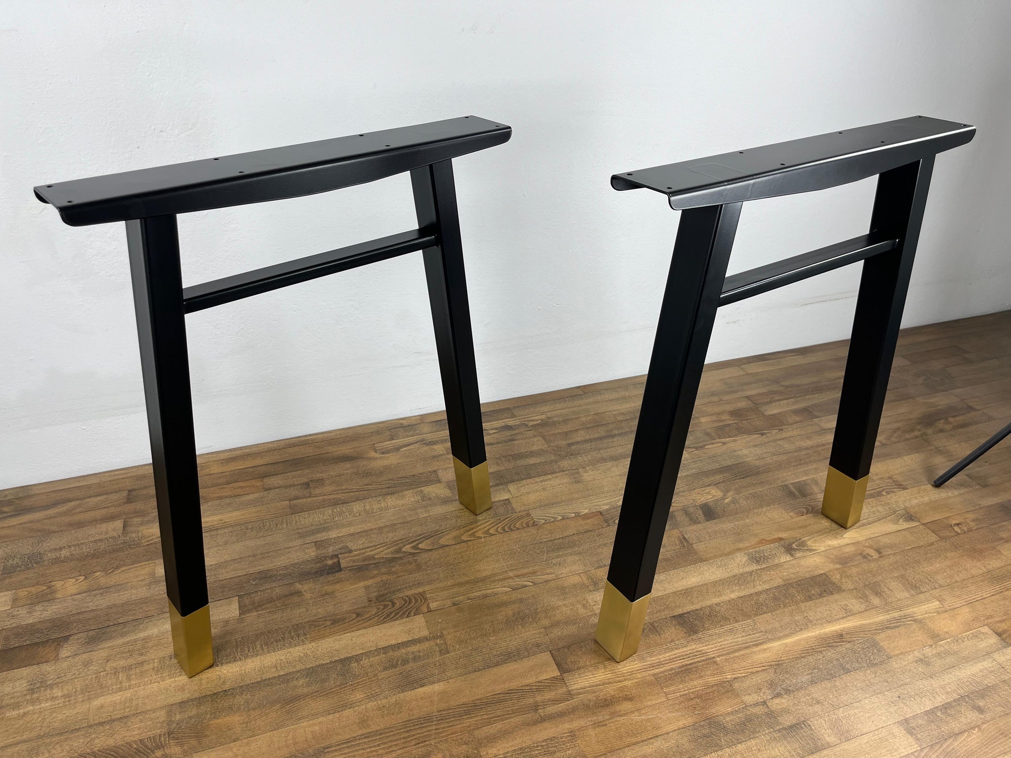 Metal Desk Legs Set ( 2)  |  Kitchen Table Legs | Brass Furniture Legs- CUSTOMIZABLE