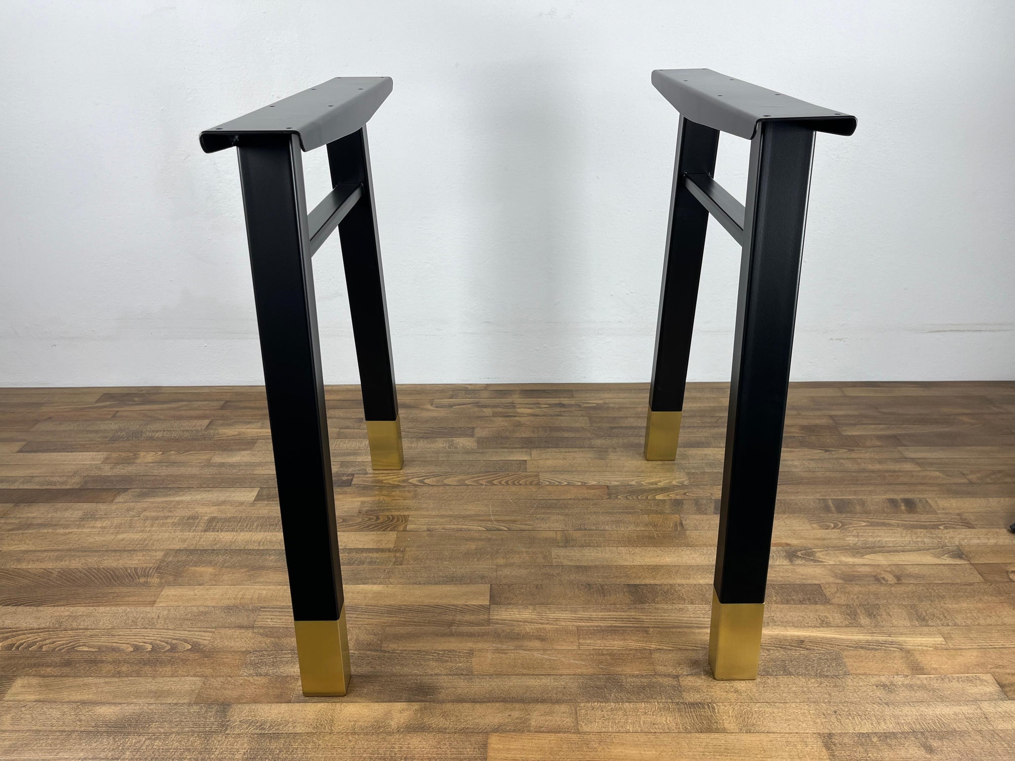 Metal Desk Legs Set ( 2)  |  Kitchen Table Legs | Brass Furniture Legs- CUSTOMIZABLE